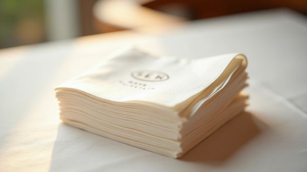 Des serviettes en papier personnalisables pour votre établissement